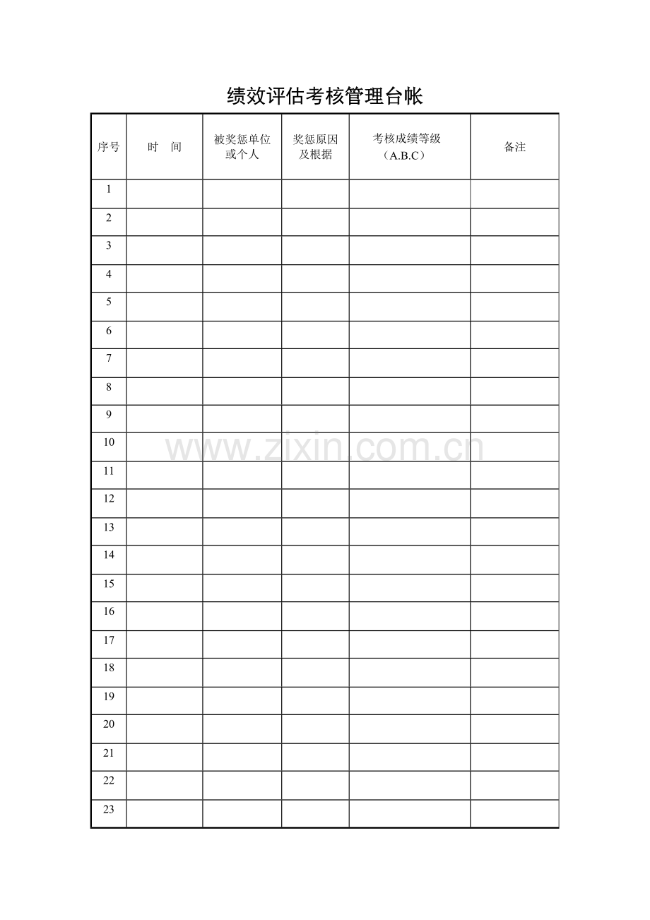 绩效考核管理台帐.doc_第2页