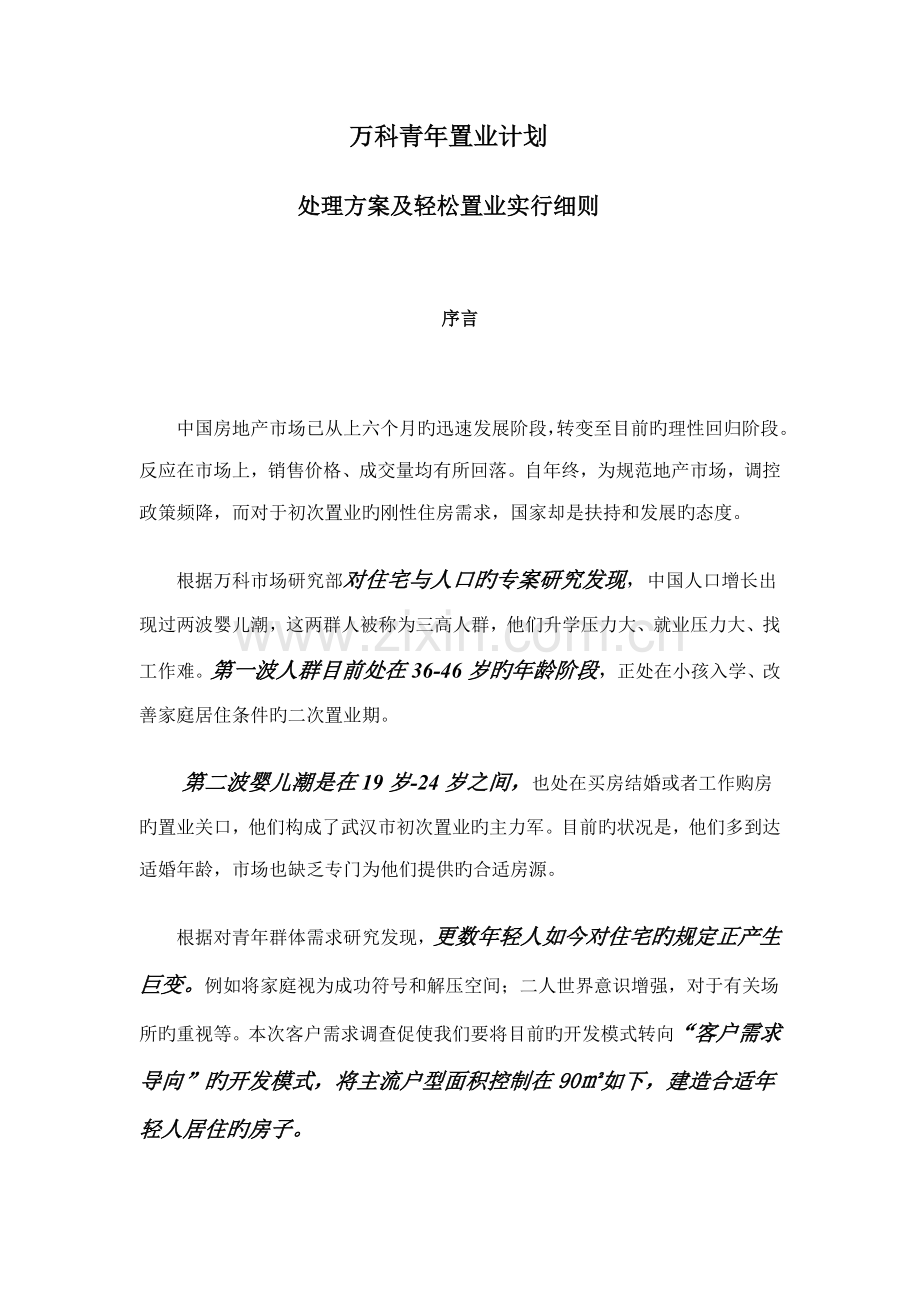 青年置业计划解决方案及轻松置业实施细则.doc_第1页