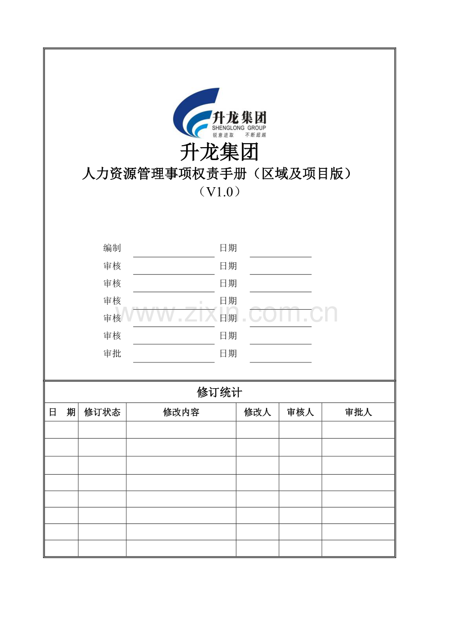 集团人力资源管理事项权责手册.doc_第1页