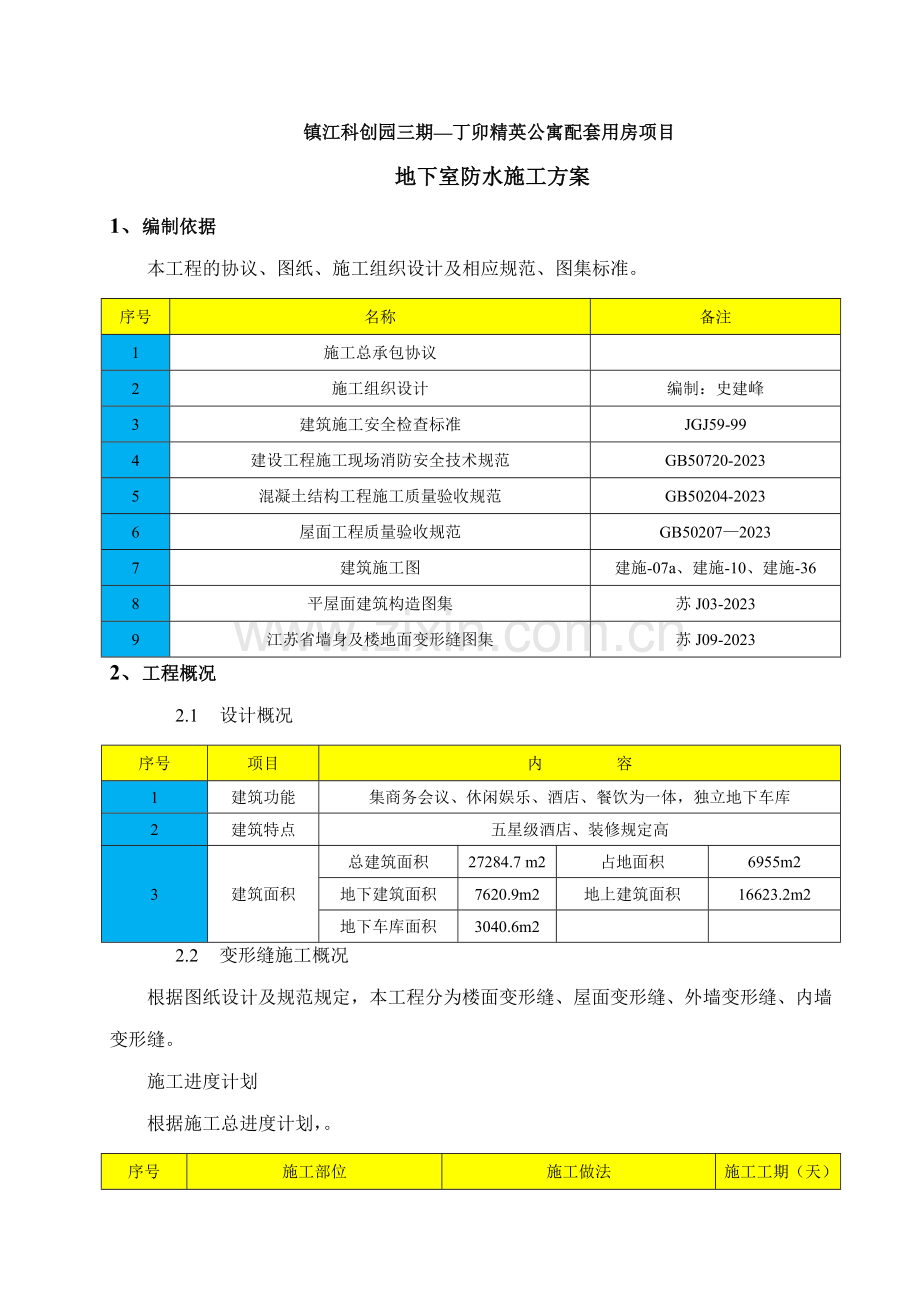 变形缝施工方案.doc_第2页