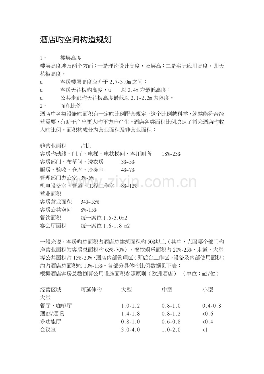 酒店的空间结构规划.doc_第1页