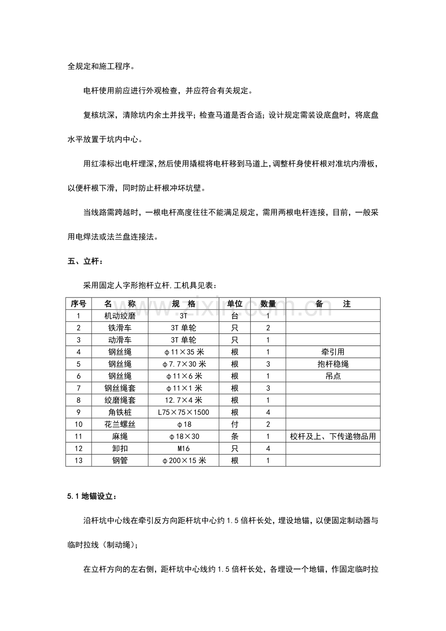 人工立杆作业指导书.doc_第2页