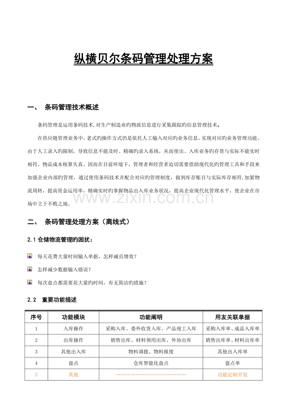 纵横贝尔条码管理解决方案.doc_第1页