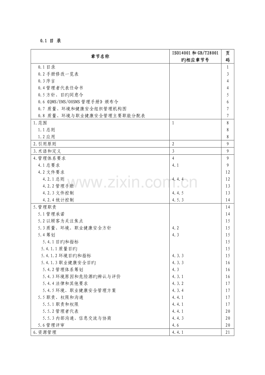 物业公司质量管理手册.doc_第1页