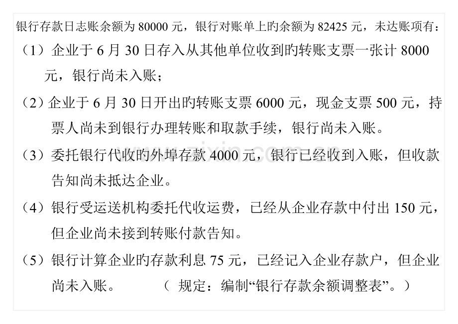 2023年银行余额调节表练习题.doc_第1页