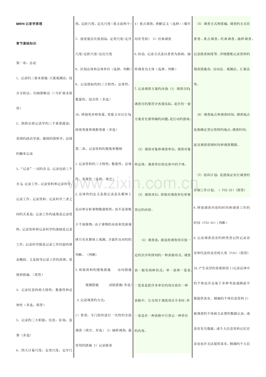 2023年自考00974统计学原理复习重点.docx_第1页