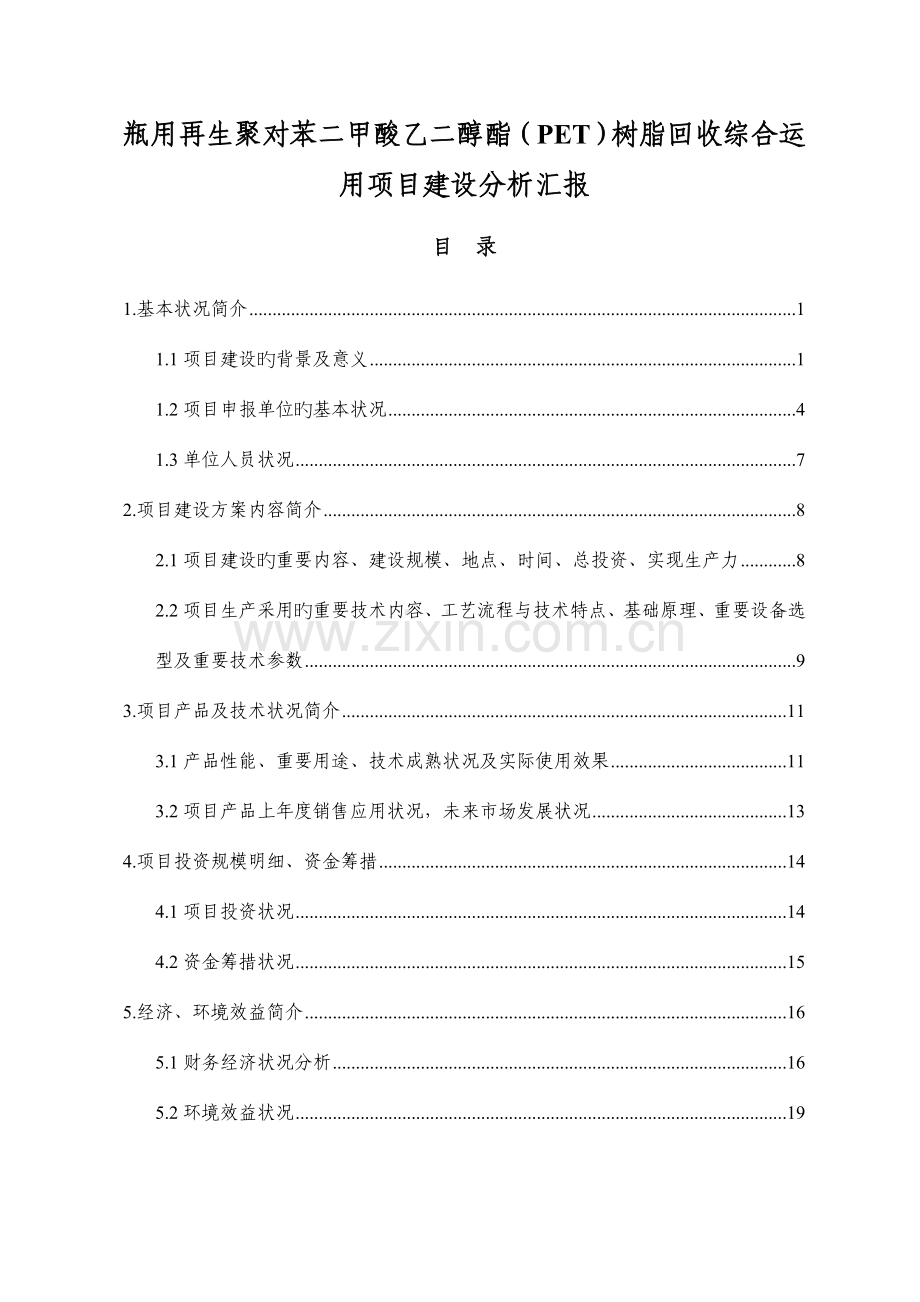 项目建设分析报告.doc_第1页