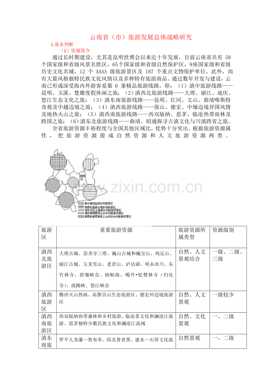 云南旅游发展战略研究.docx_第1页