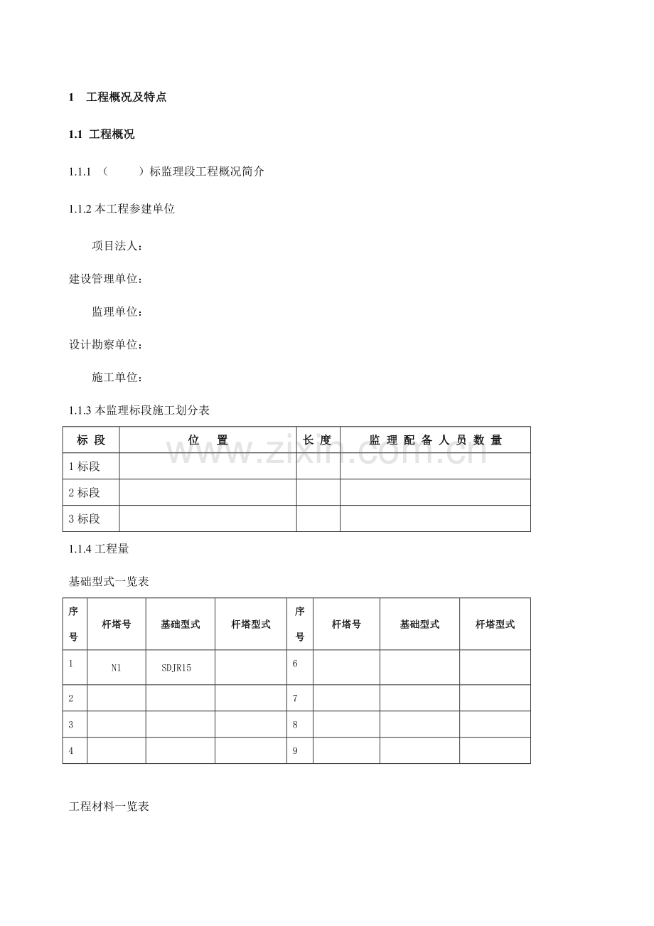 输电线路工程专业监理实施细则.doc_第1页