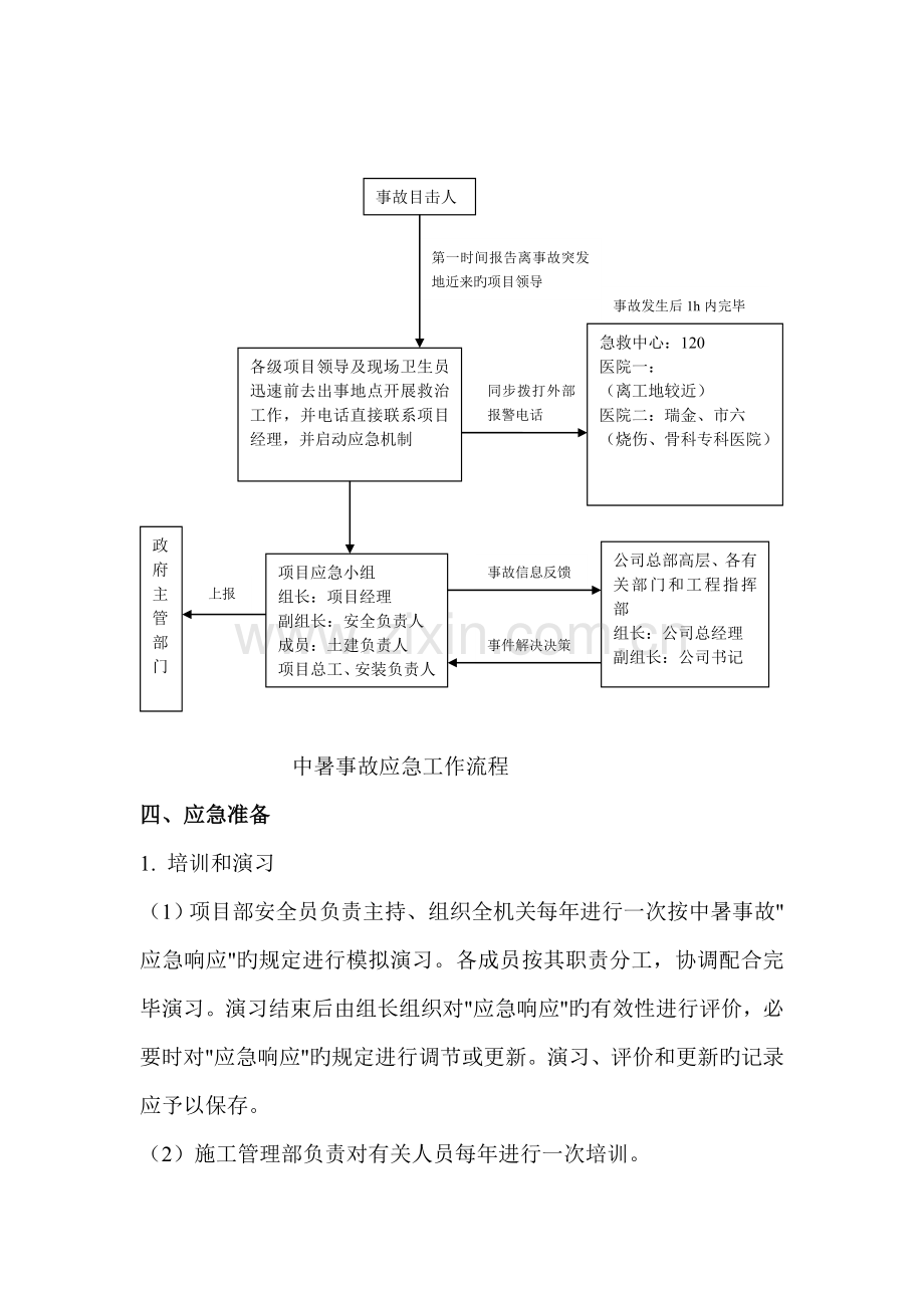 中暑应急准备与响应预案.doc_第3页