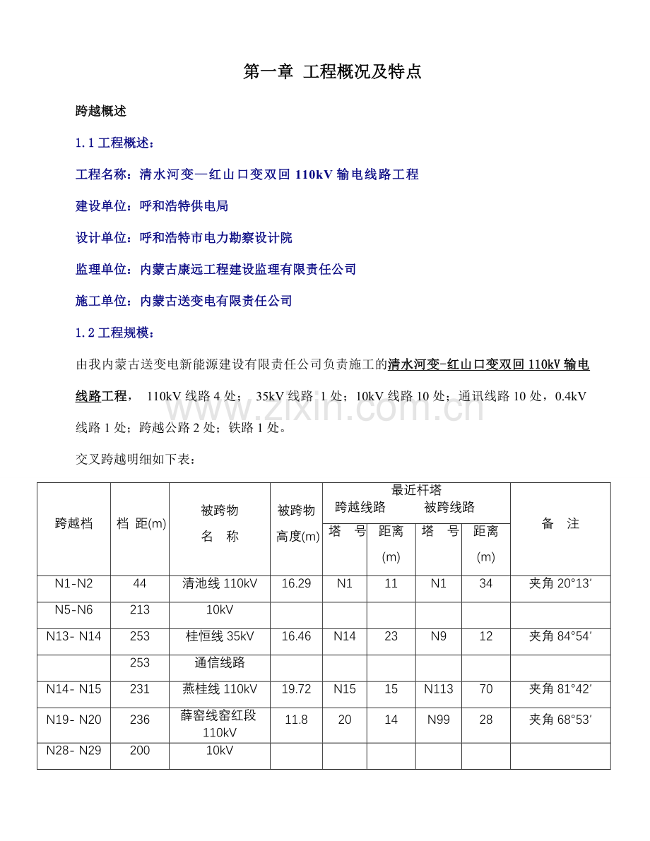 清水河变红山口变送电线路跨越方案.doc_第1页