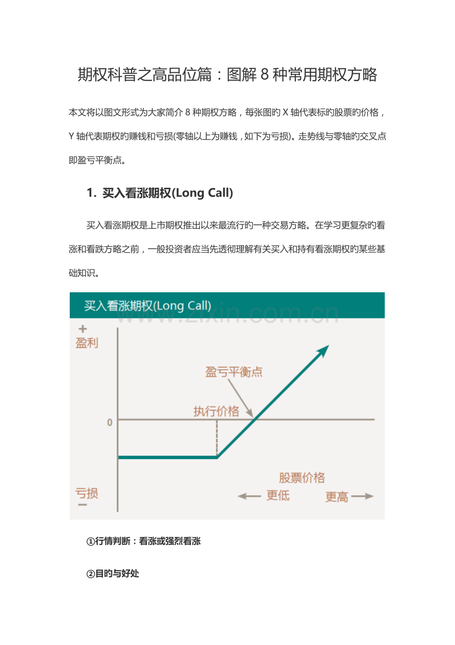 图解8种常用期权策略.doc_第1页