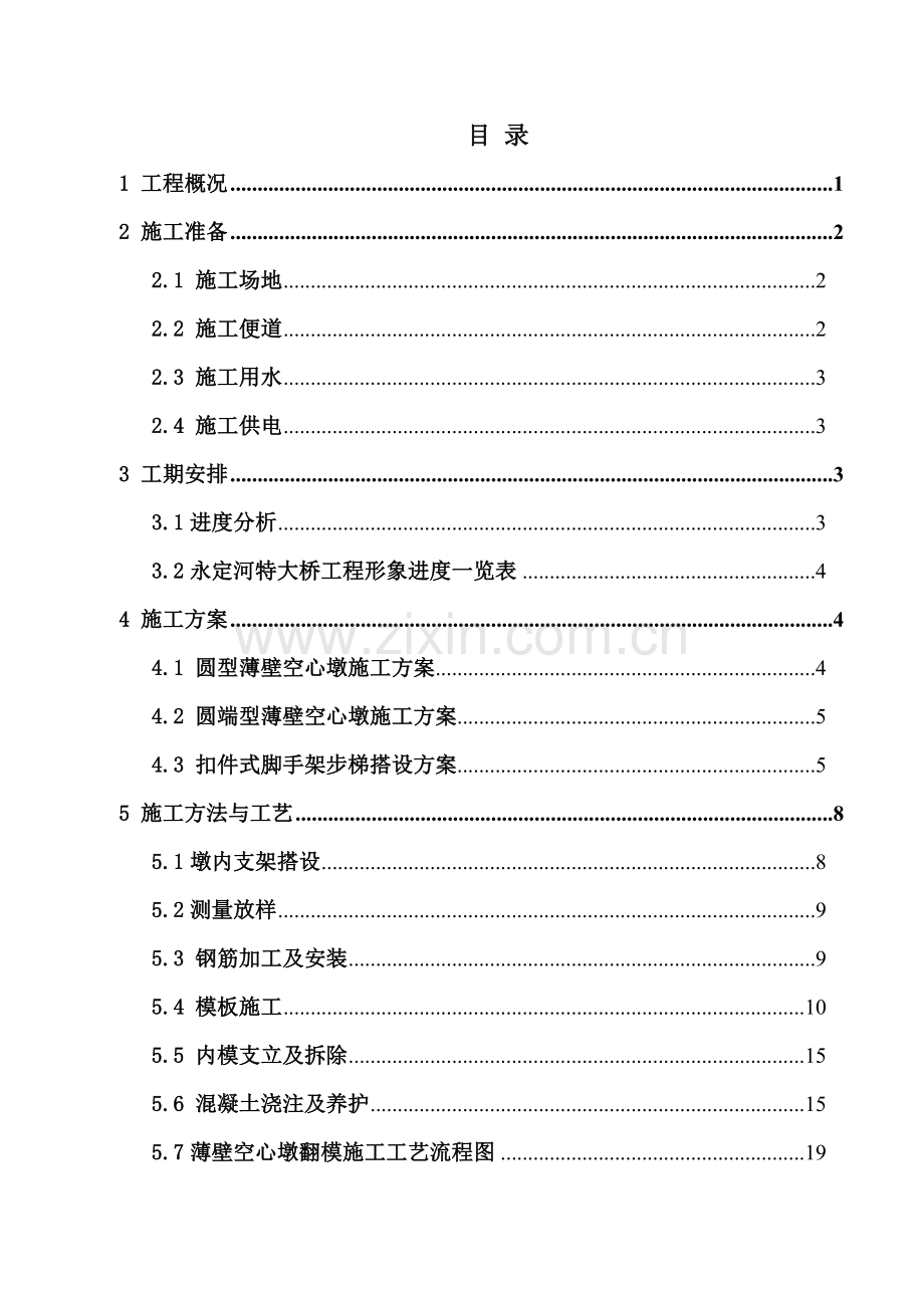 空心薄壁墩施工方案.doc_第1页