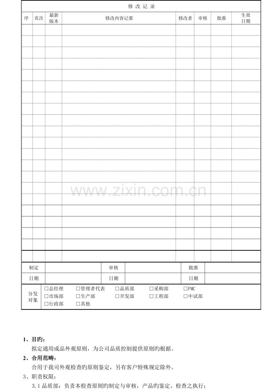 产品外观检验标准(全球通用).doc_第1页