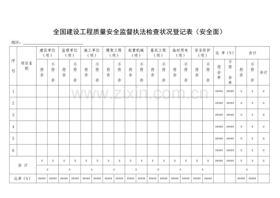 建设工程质量安全监督执法检查受检工程一览表.doc_第2页