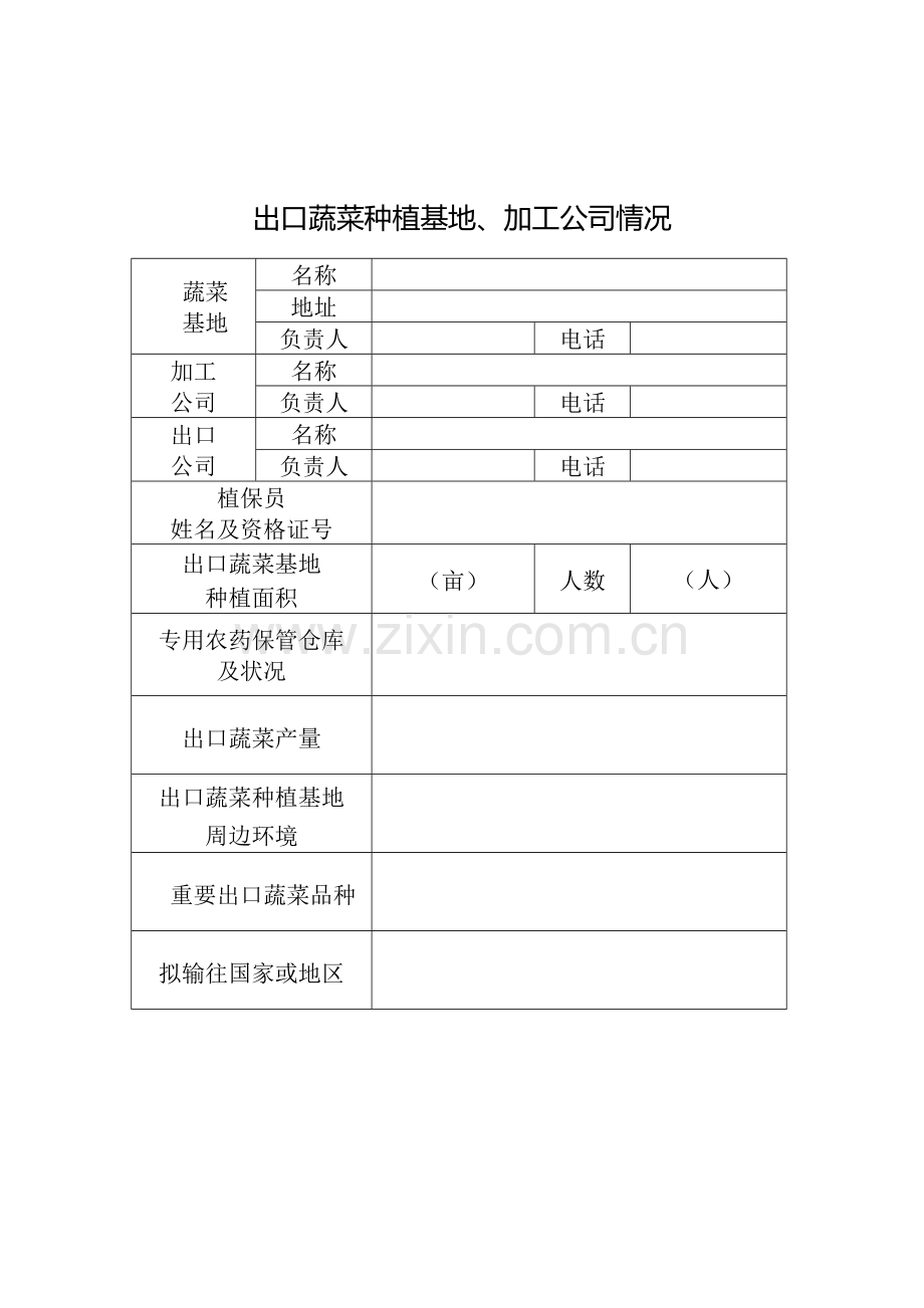 出口蔬菜种植基地备案申请书.doc_第2页