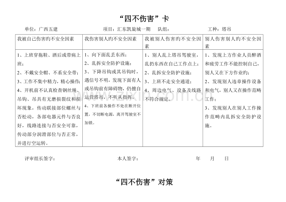 四不伤害卡及对策.doc_第1页