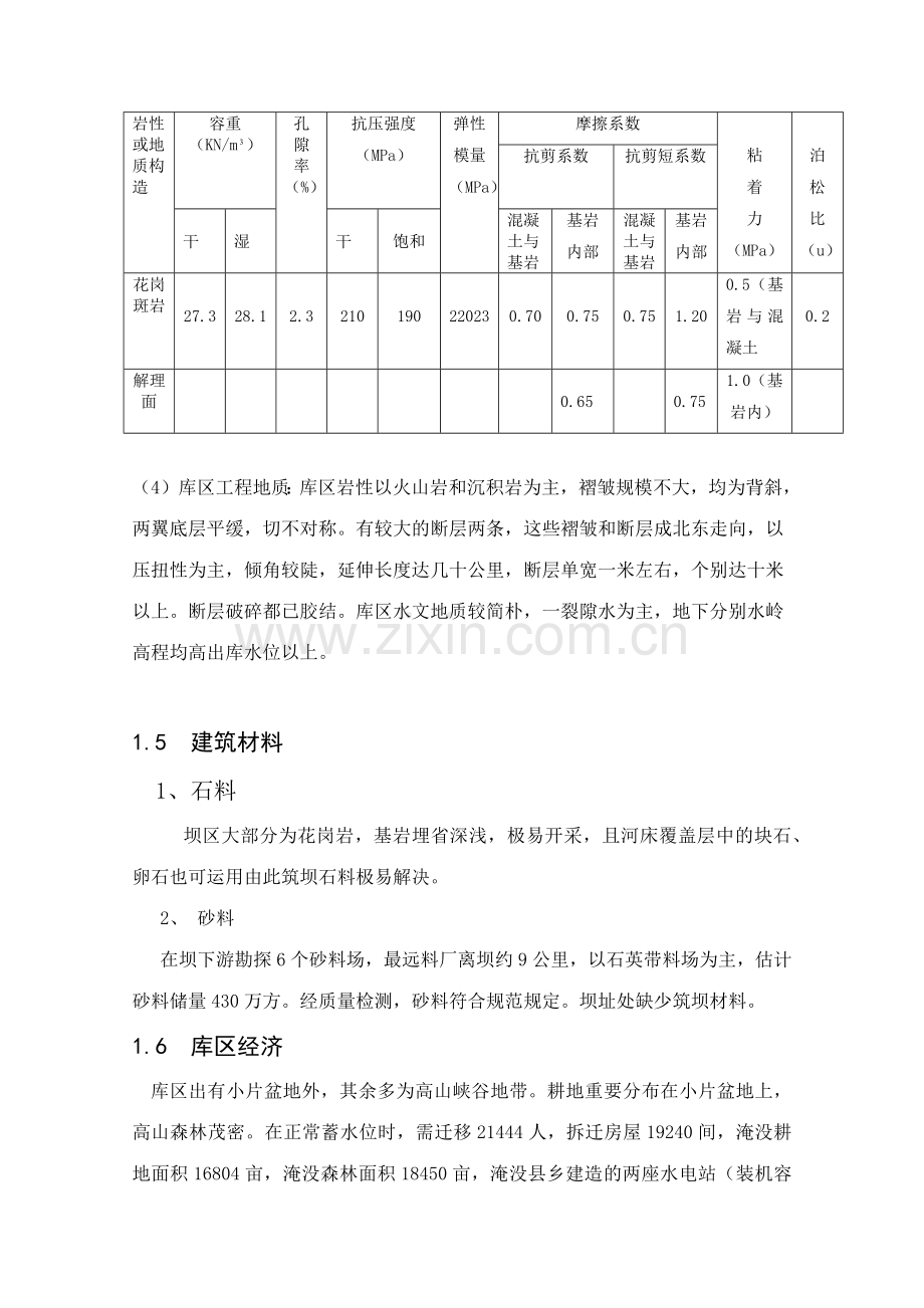 水工建筑物重力坝课程设计.docx_第3页