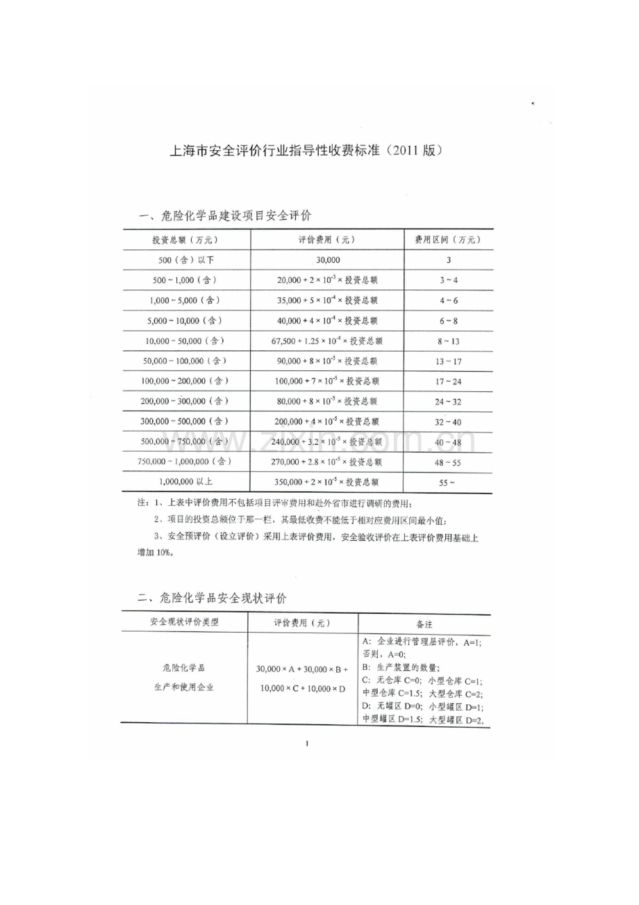 上海市安全评价行业指导性收费标准.docx_第2页