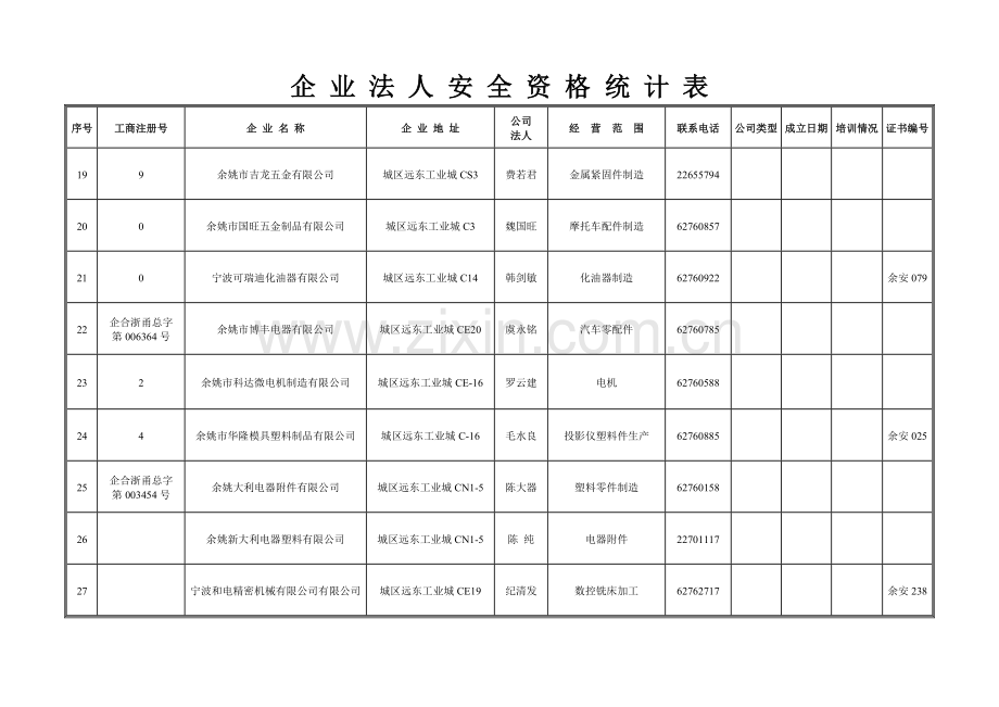 企业法人安全资格统计表.doc_第3页