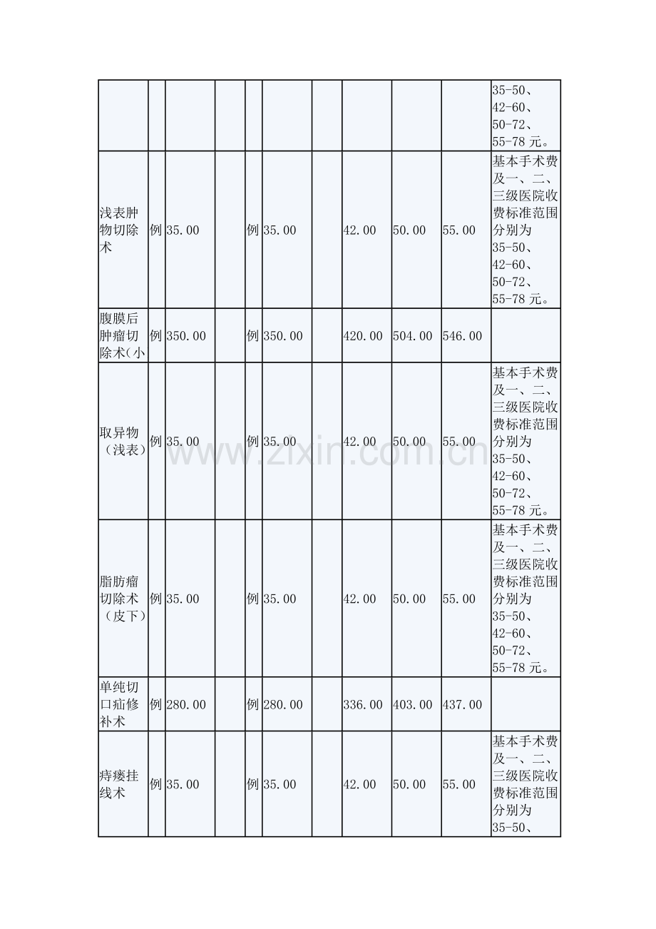 普通外科收费标准.doc_第3页