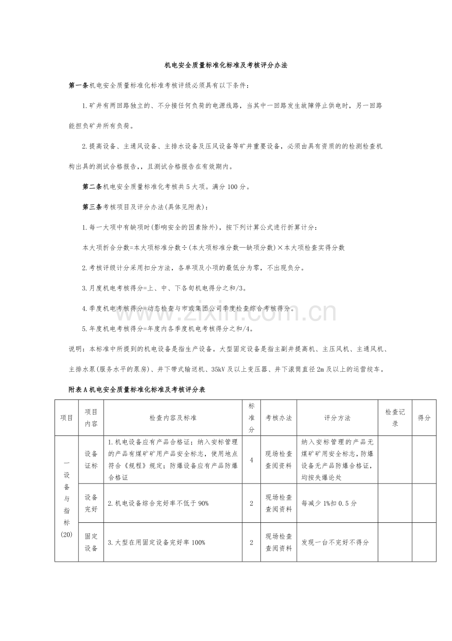 机电运输标准化.docx_第1页