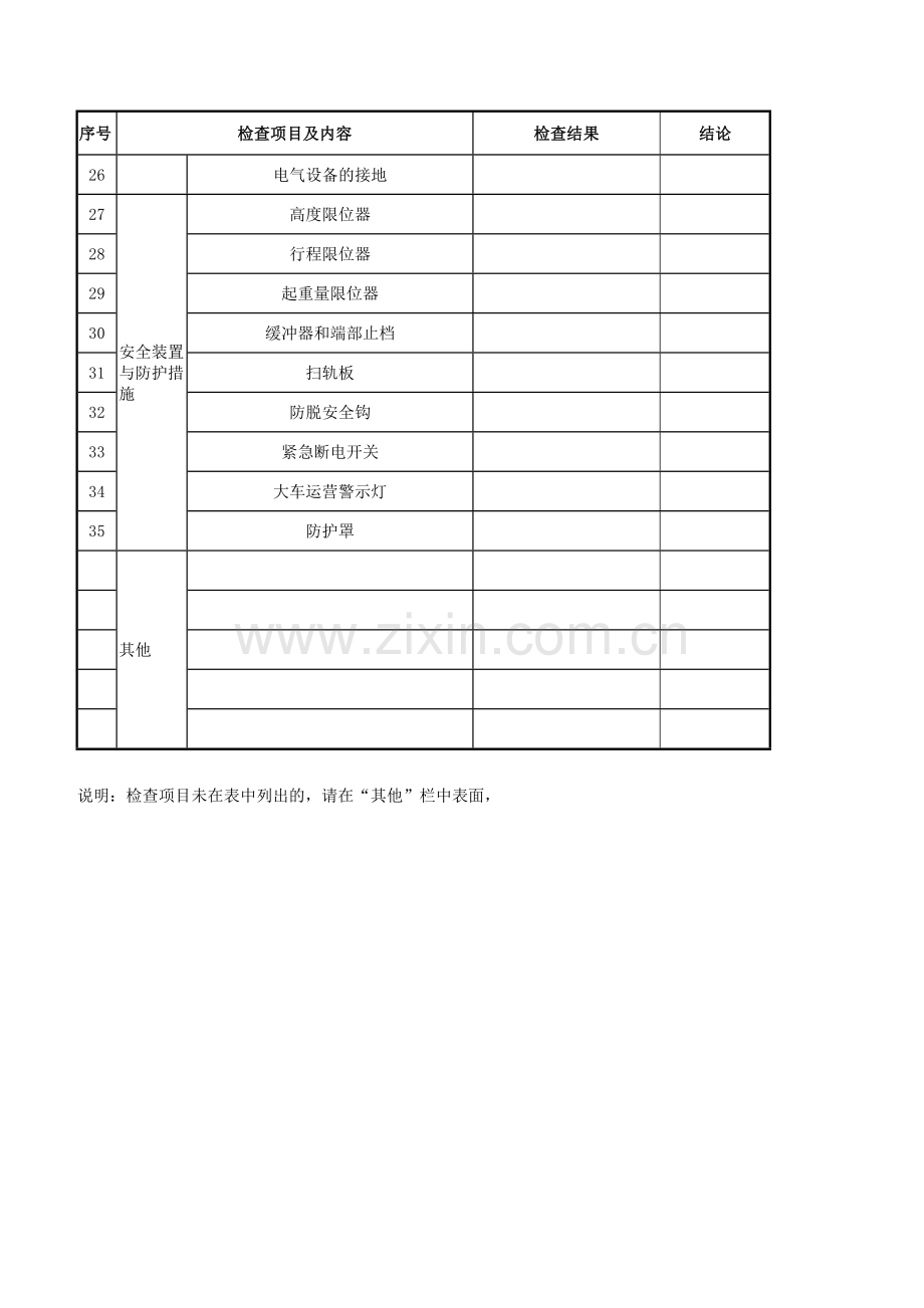 起重设备周月检查记录表.doc_第3页