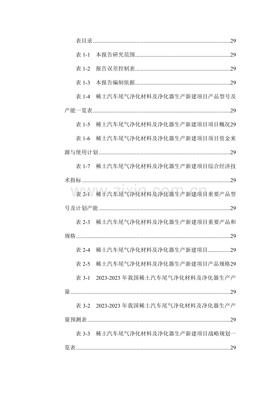 稀土汽车尾气净化材料及净化器生产项目可行性研究报告.doc_第3页