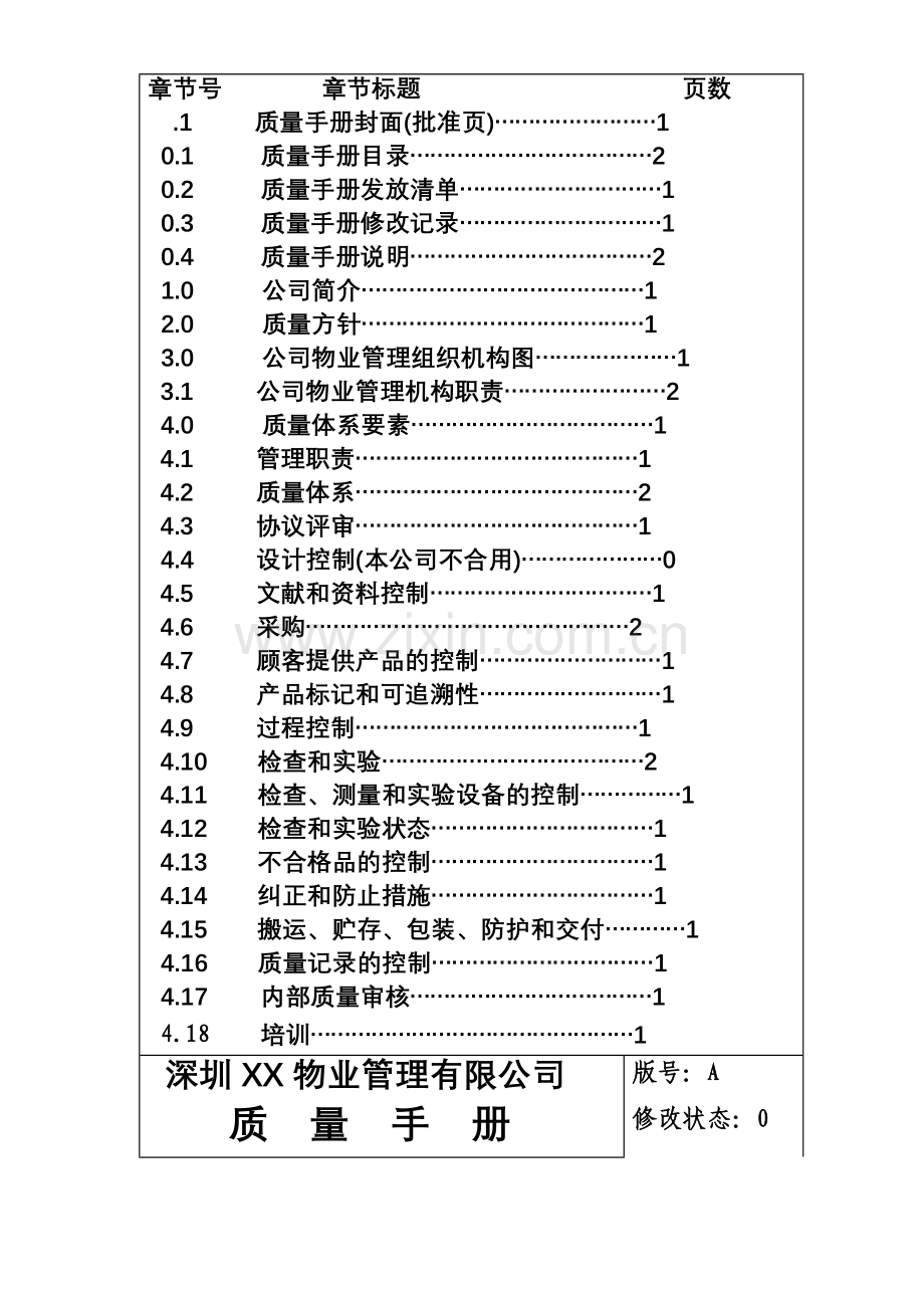 深圳物业管理有限公司质量手册.doc_第3页