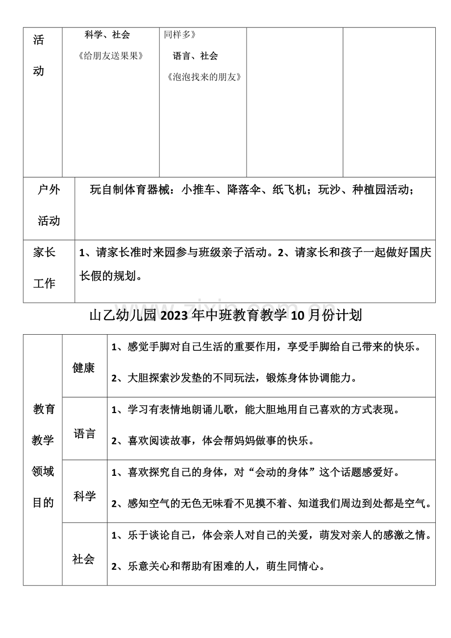 幼儿园教育教学中班月计划.docx_第2页