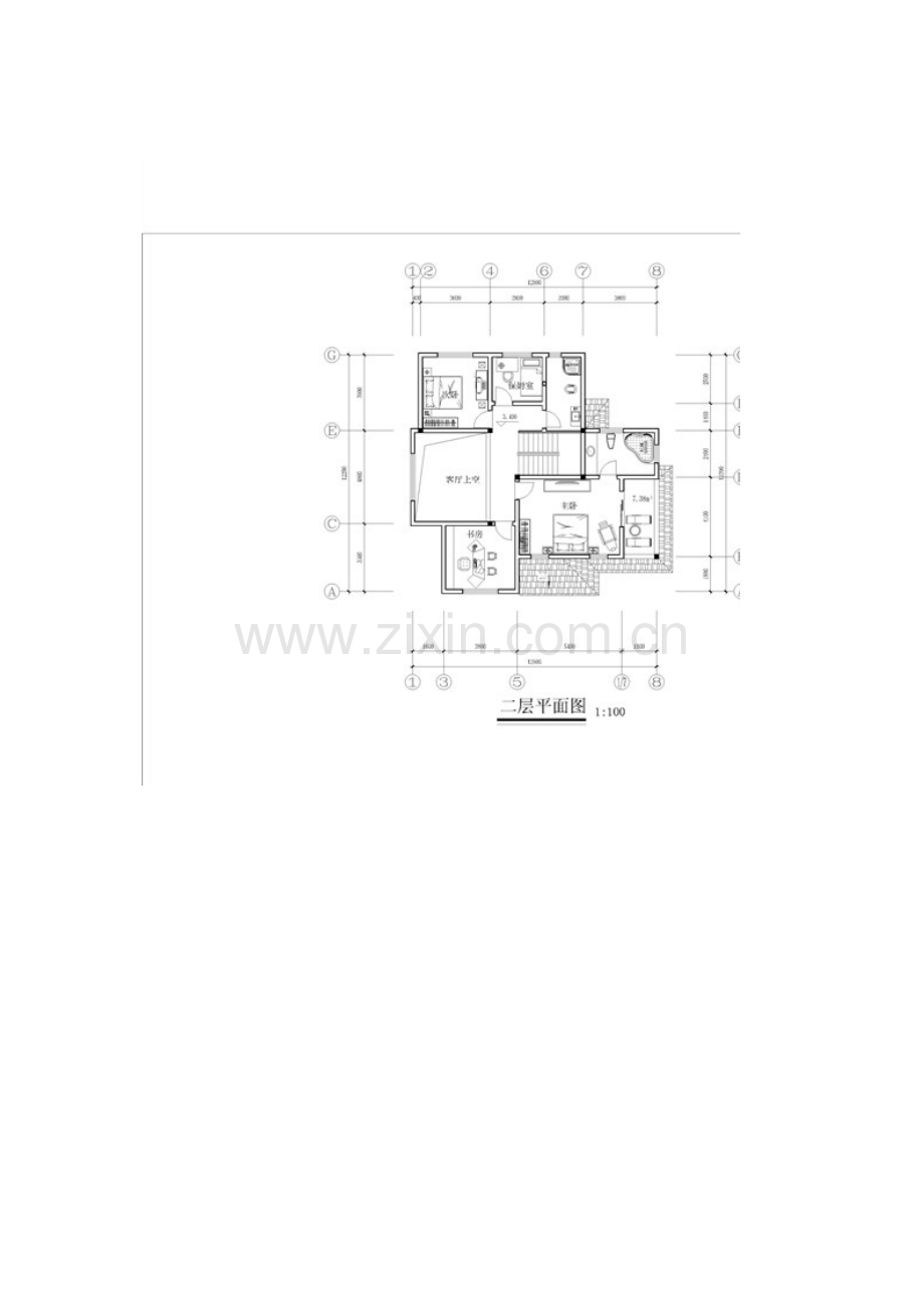 超漂亮有型的别墅全套施工图及效果图.docx_第2页