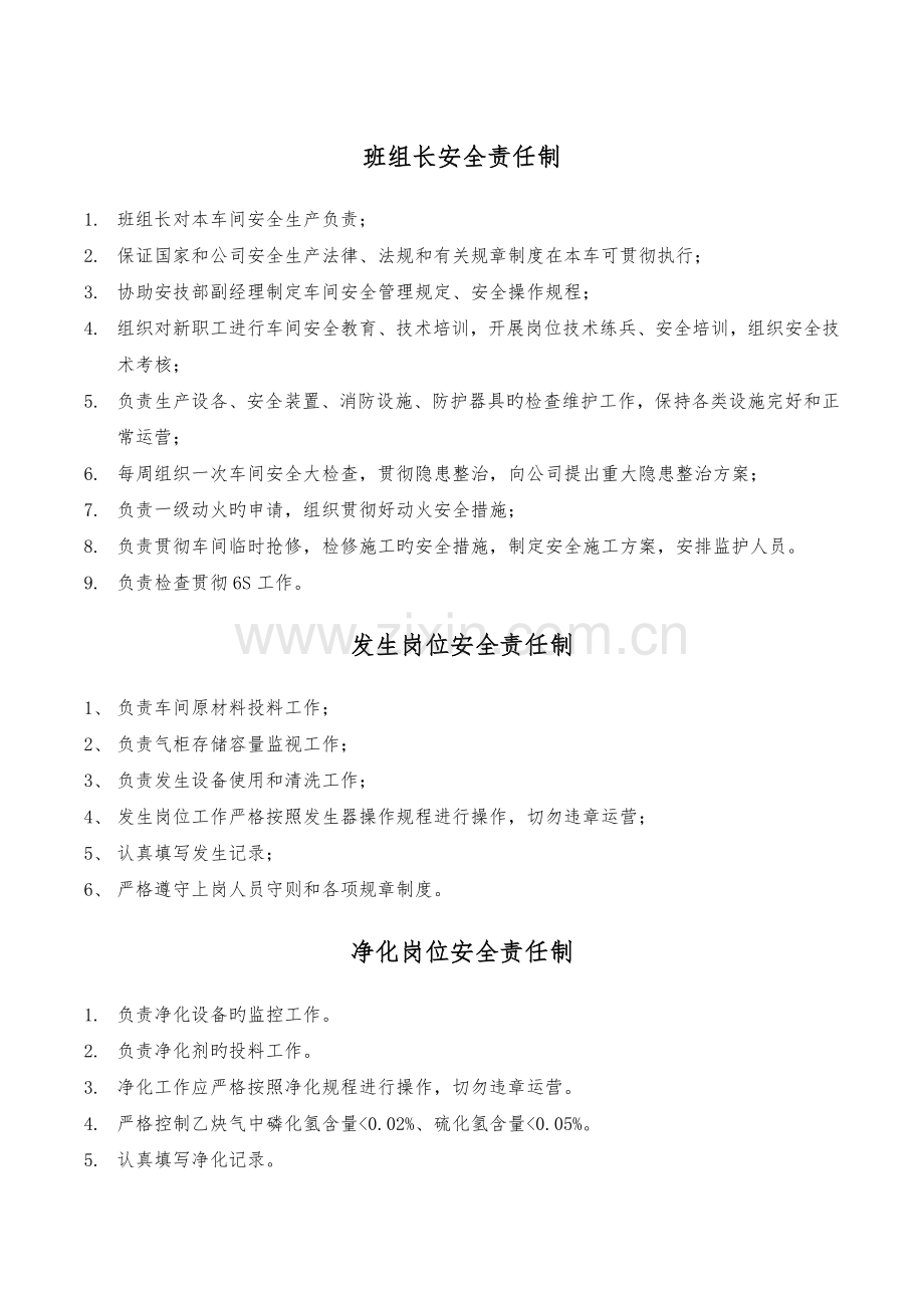 溶解乙炔生产企业各岗位责任制.docx_第2页