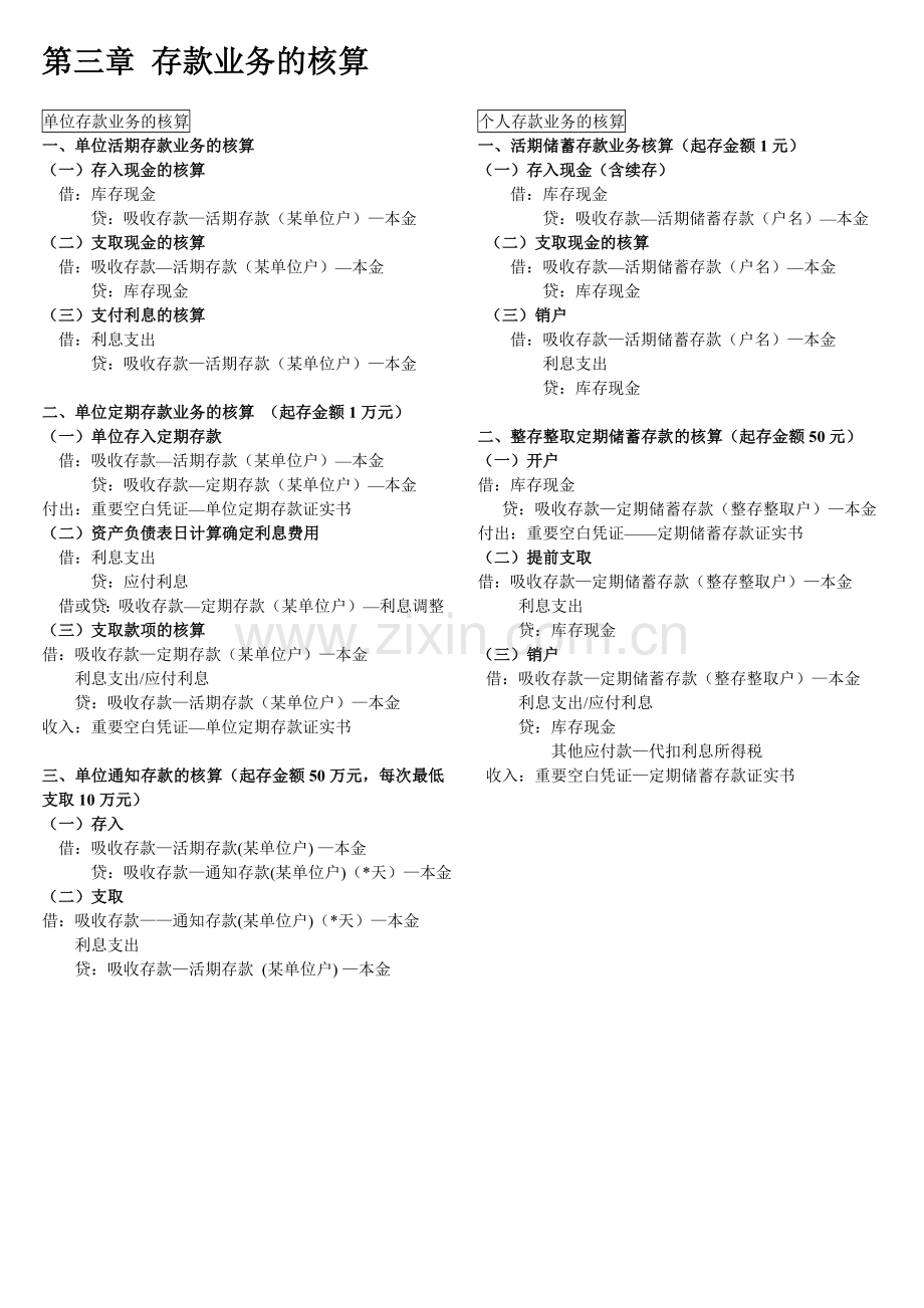 金融企业会计会计分录.doc_第1页