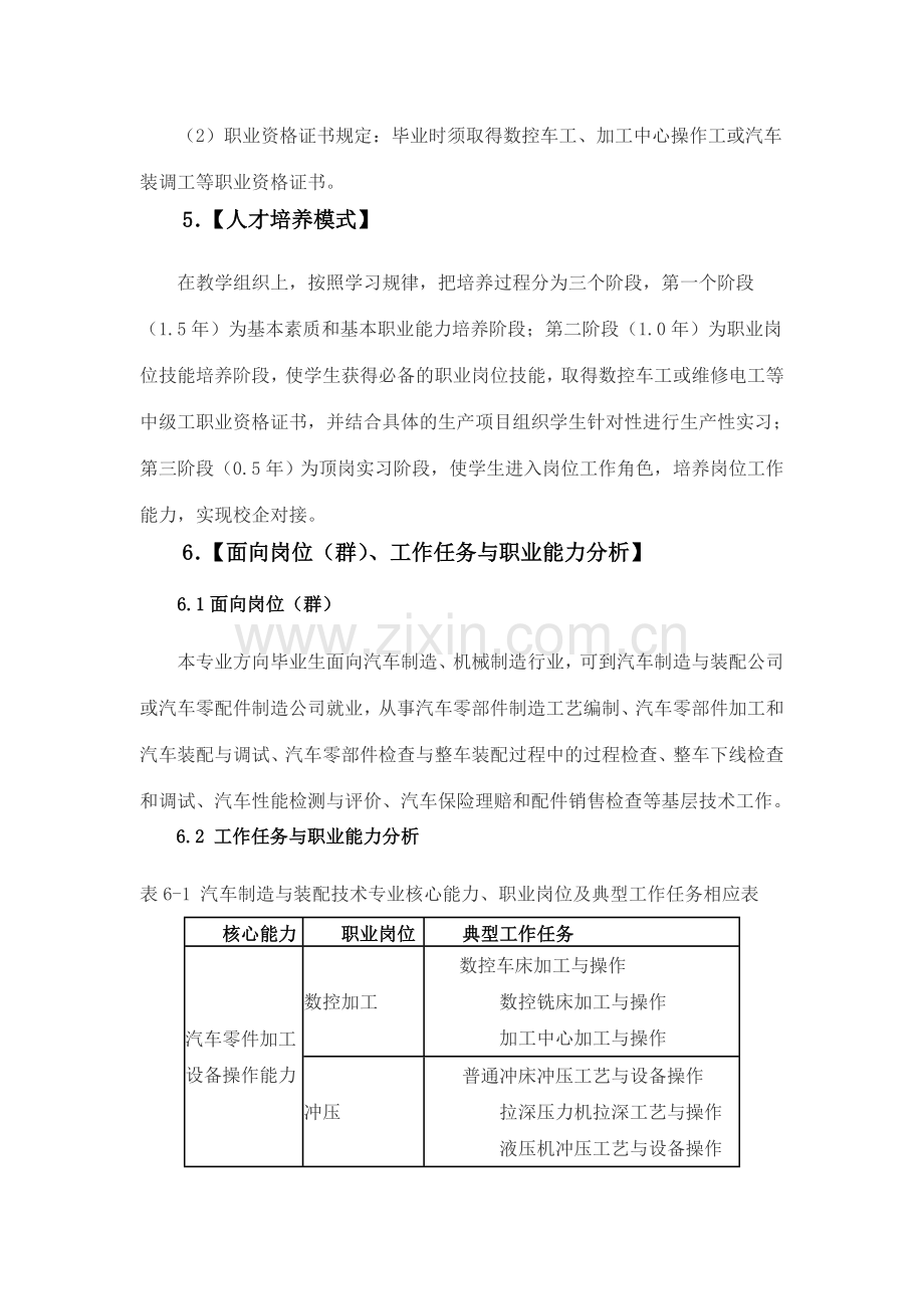 汽车制造与装配技术方向人才培养方案.doc_第3页