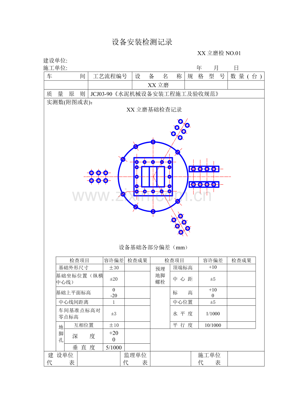 立式磨安装检测记录.doc_第2页