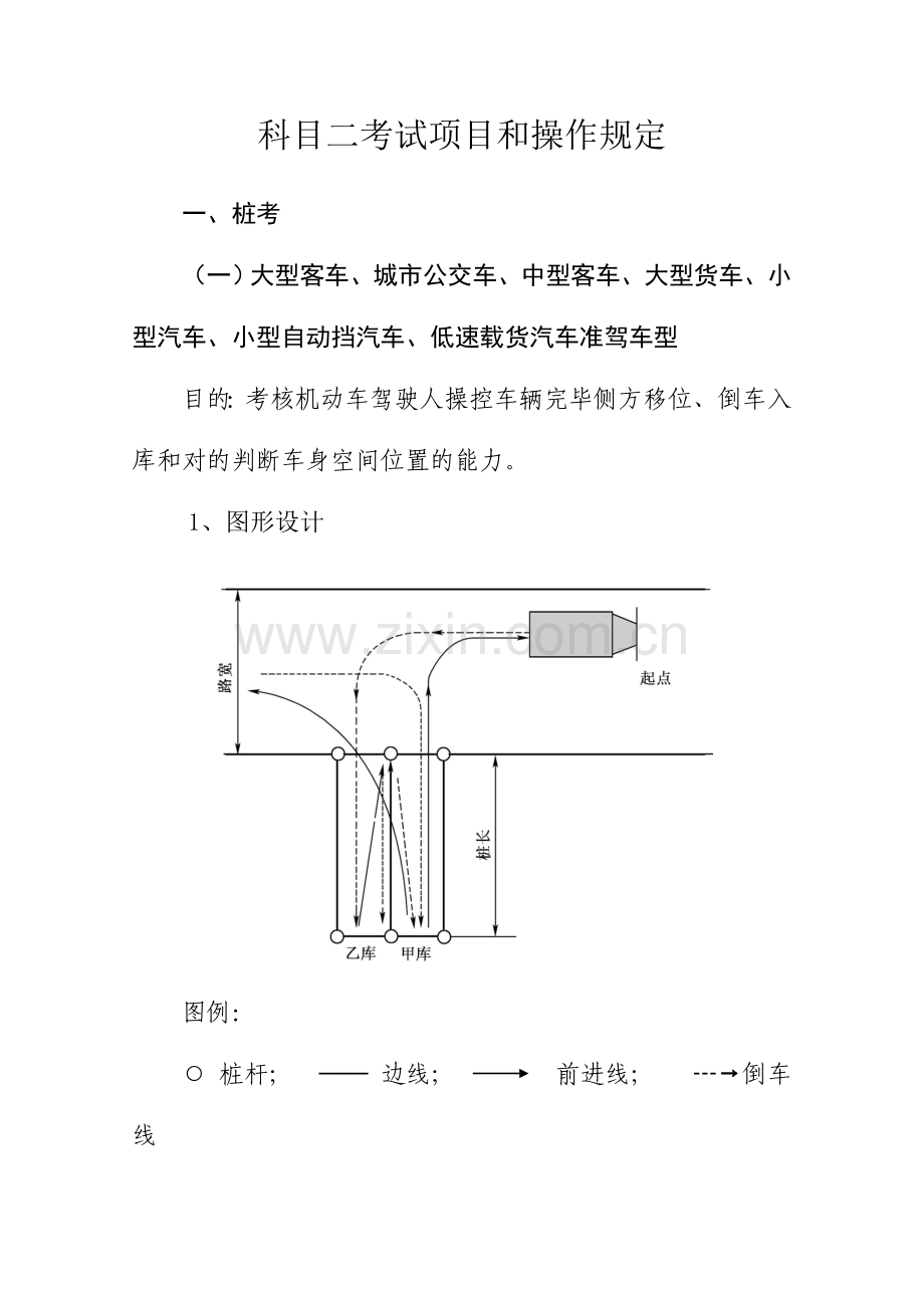 驾驶人考试科目二考试项目和操作要求.doc_第1页