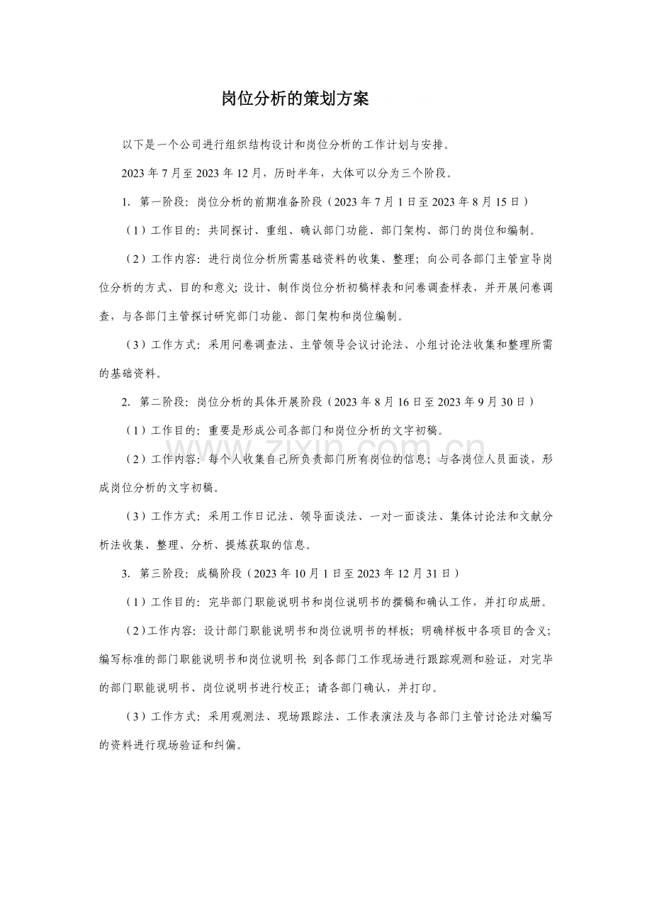 岗位职责与企业组织结构的详细分析说明.doc_第1页