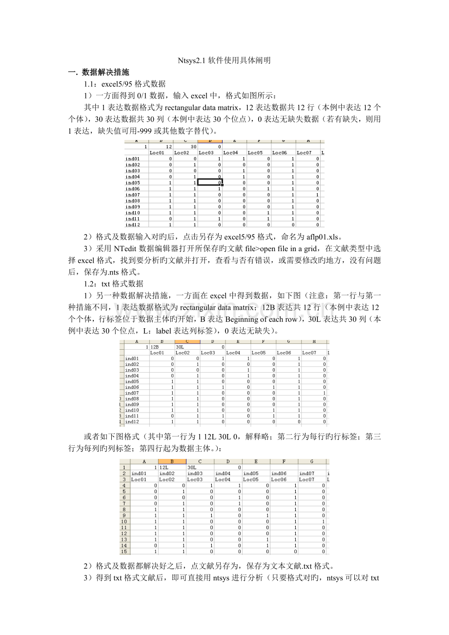 NTSYS软件使用详细说明.doc_第1页