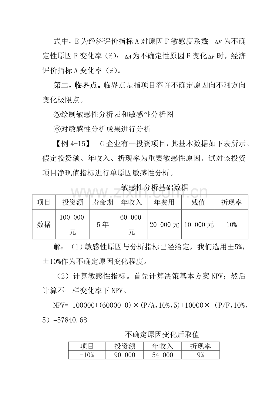 项目投资决策敏感性分析解析.doc_第2页