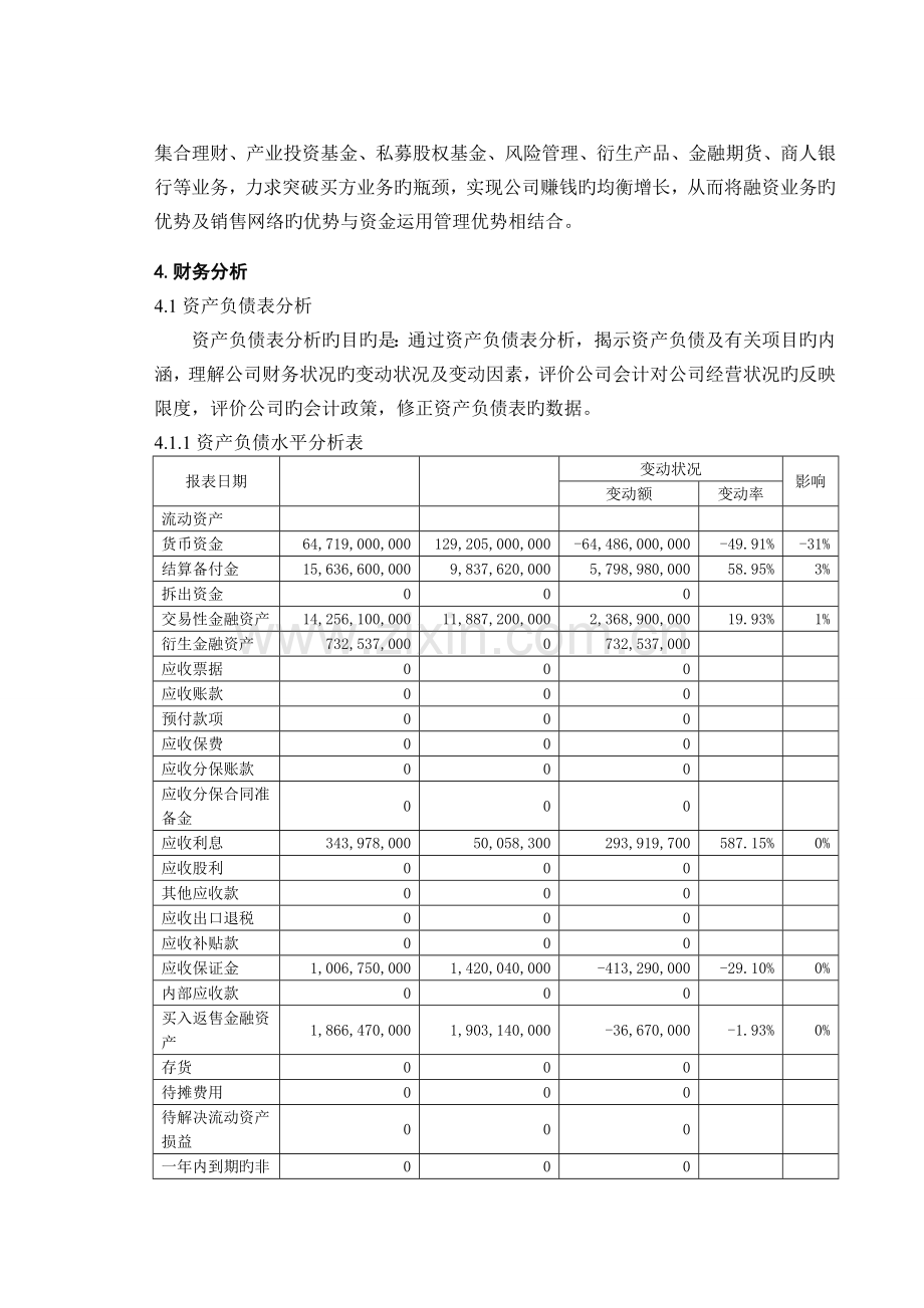 中信证券股份有限公司财务分析报告.doc_第3页