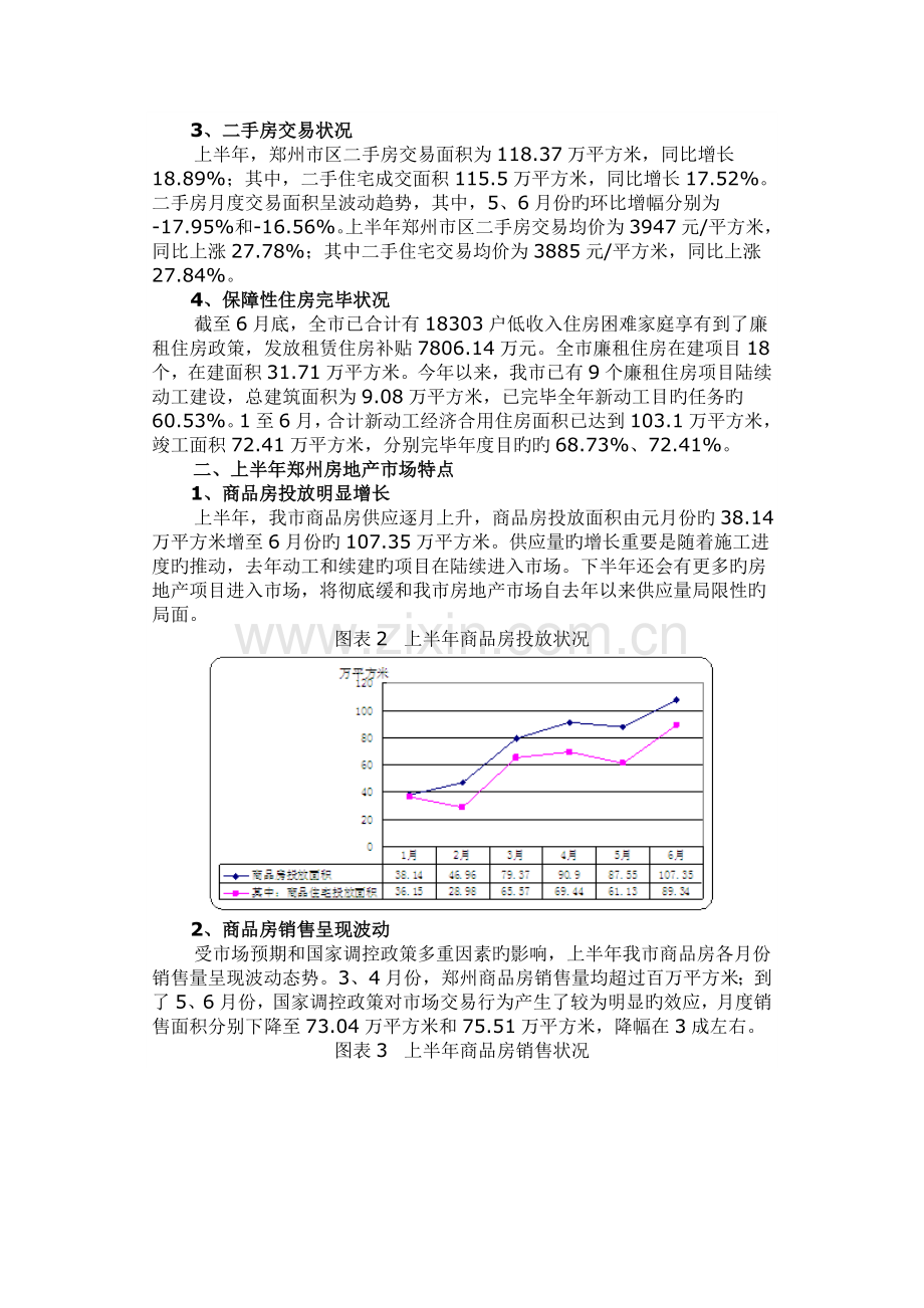 上半年郑州市房地产市场运行情况及下半年展望.doc_第2页