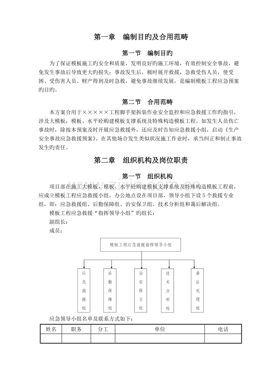 模板工程应急救援预案.docx_第2页