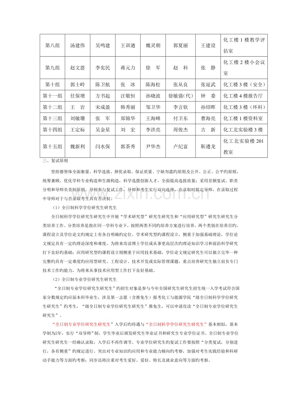 化工与能源学院硕士研究生招生复试工作细则.doc_第2页