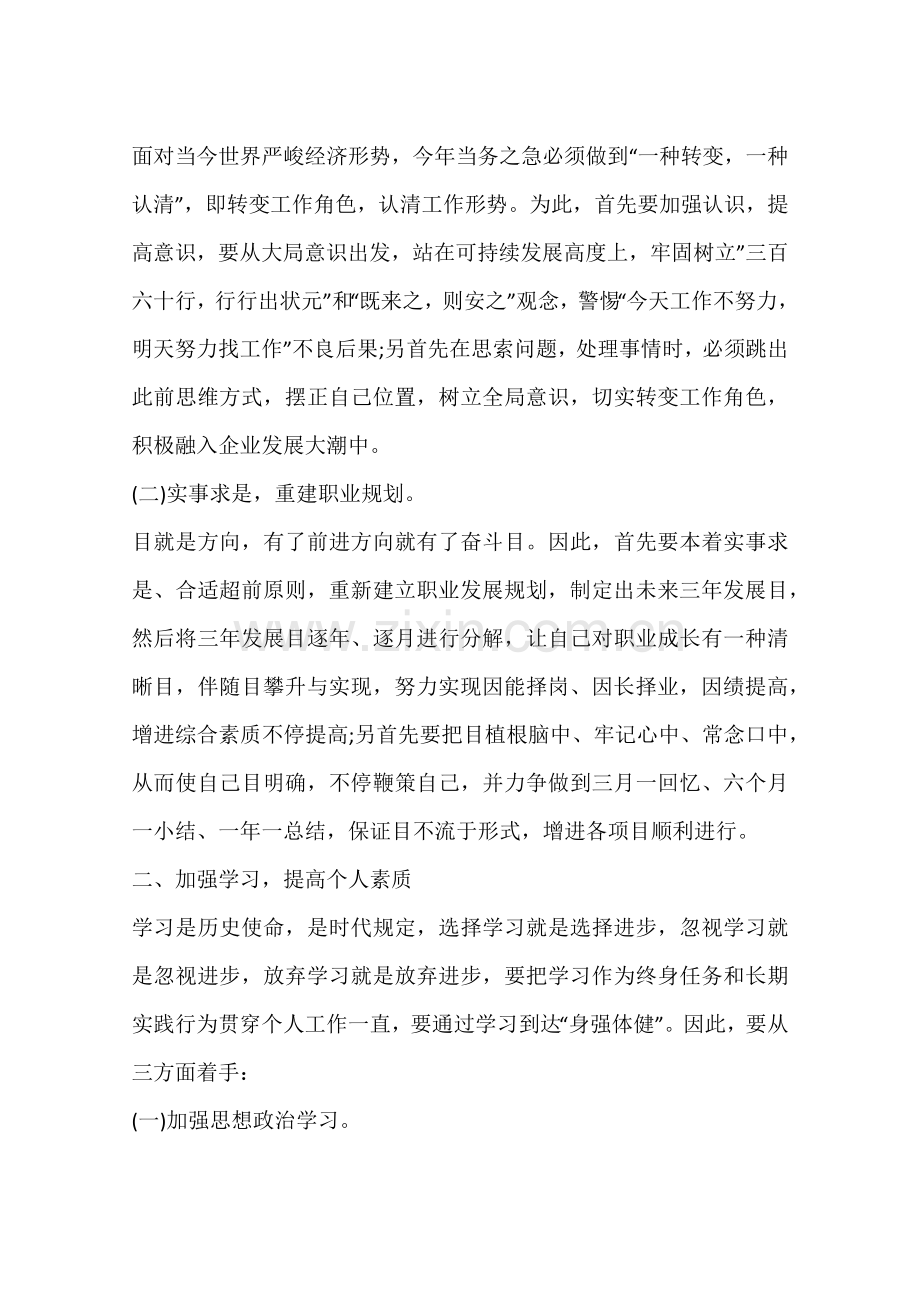 公司员工个人工作计划.docx_第2页