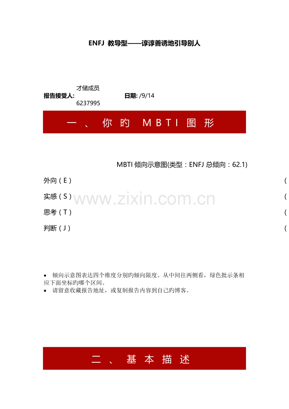 MBTI职业性格测试测试.docx_第1页