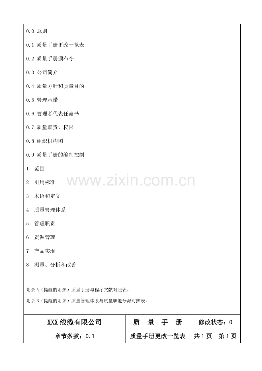 公司质量手册样本.doc_第3页