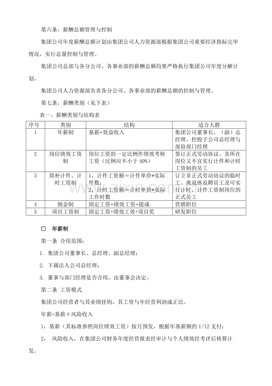 重庆四维瓷业集团股份有限公司薪酬管理制度.doc_第2页