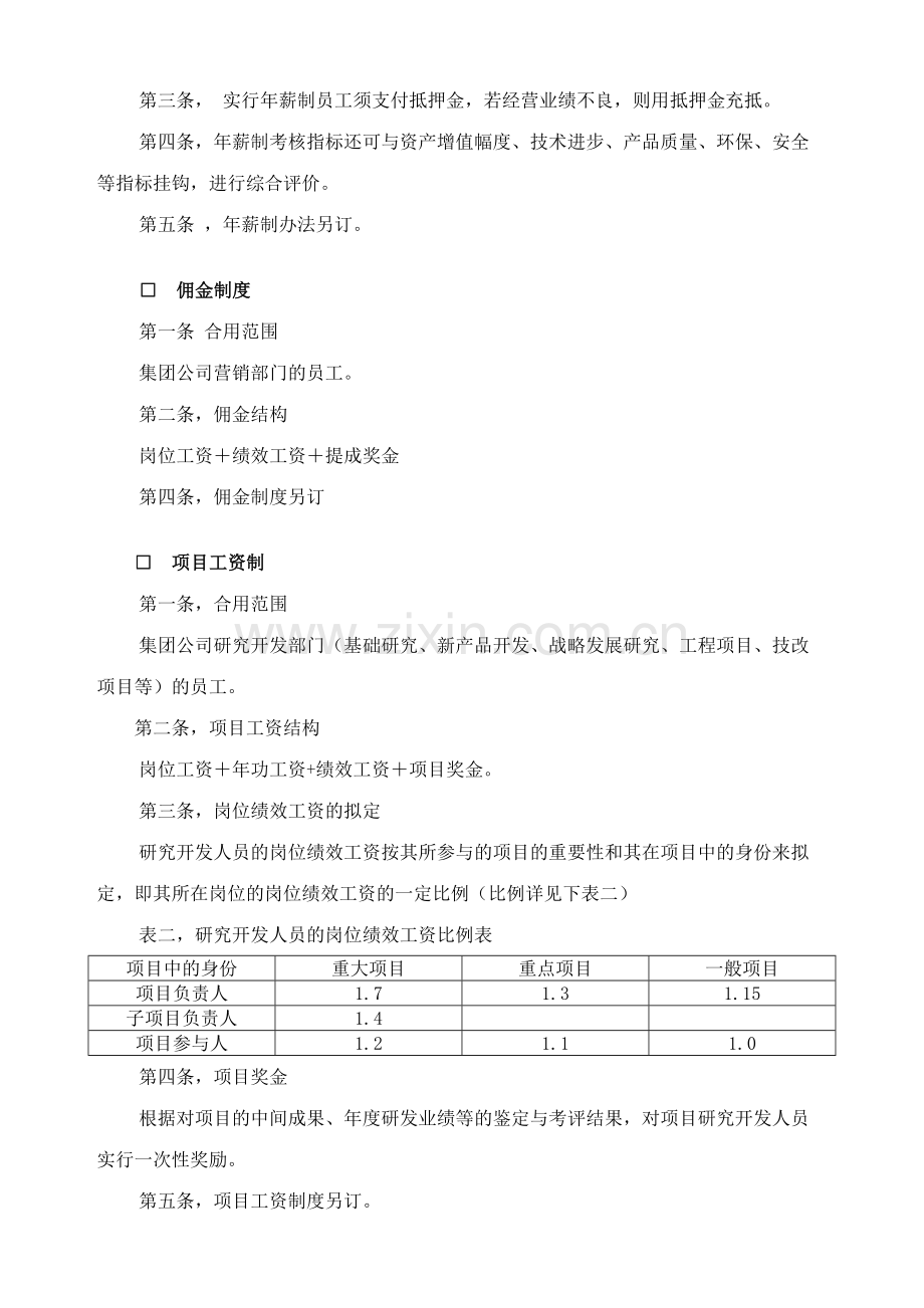 重庆四维瓷业集团股份有限公司薪酬管理制度.doc_第3页