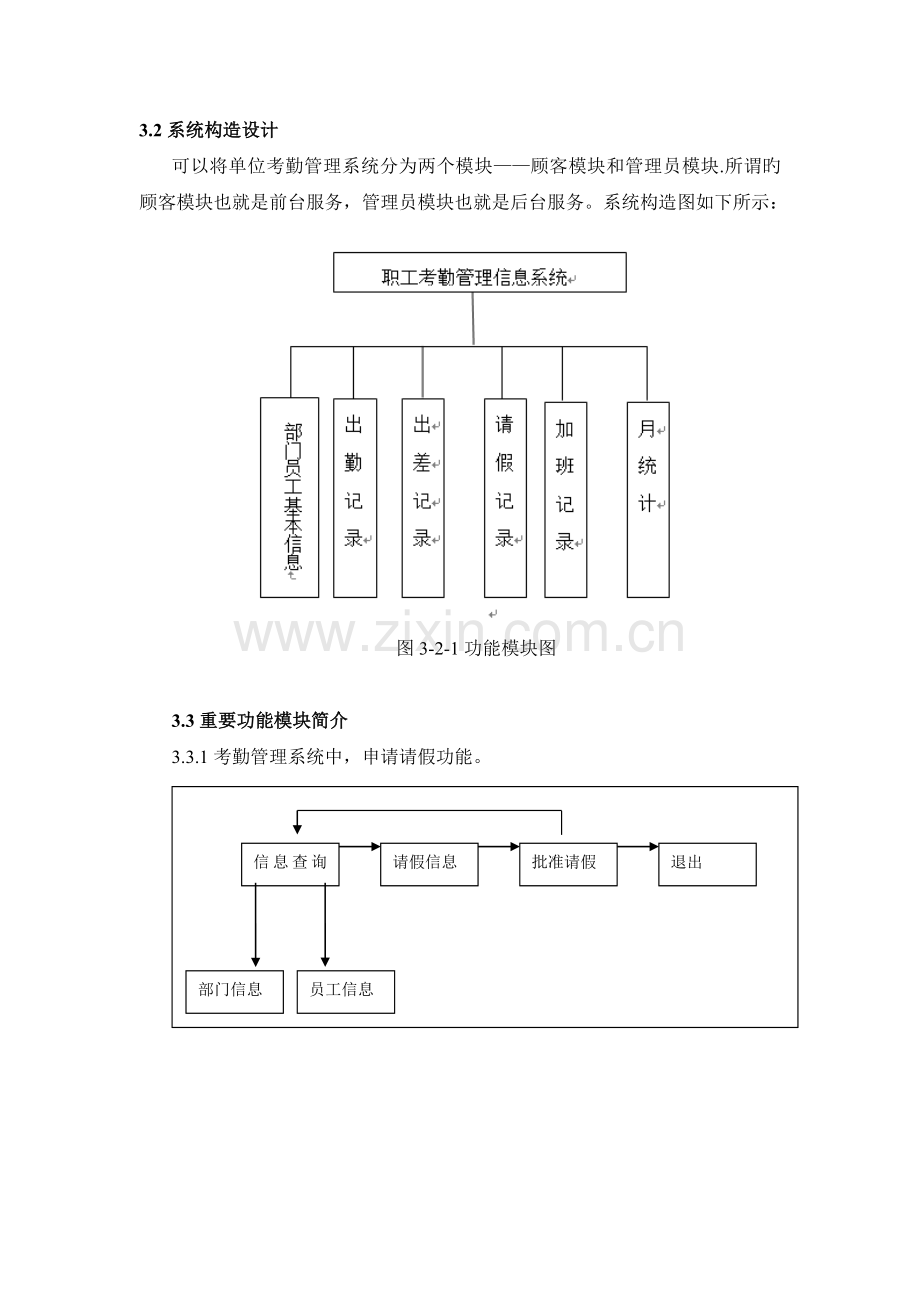 单位考勤管理系统详细设计数据库设计.doc_第3页