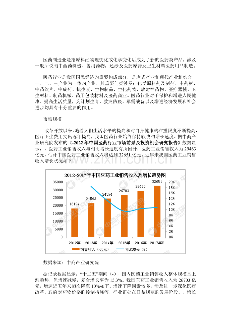 简析中国医药行业市场规模及市场前景.doc_第2页